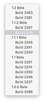 Many different builds in Xcode's build list